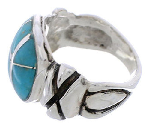 Sterling Silver And Turquoise Jewelry Ring Size 5 TX39981